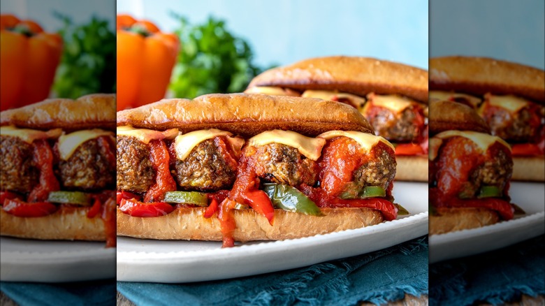 plant-based meatball subs