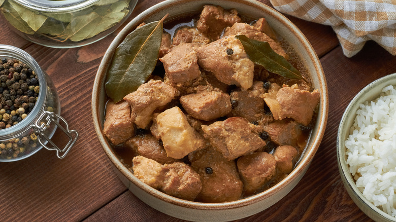 Filipino pork adobo