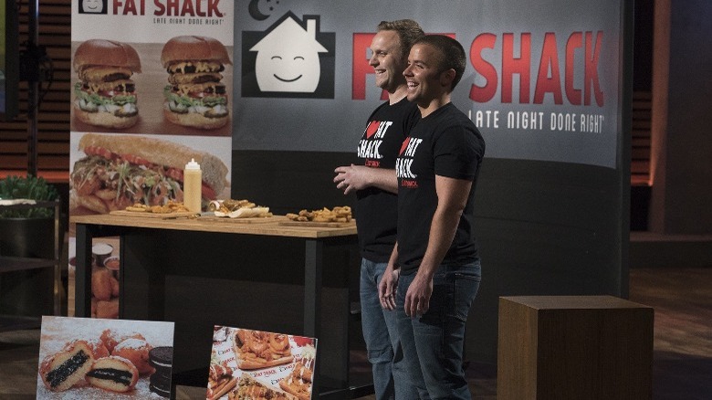 Kevin Gabauer & Tom Armenti of Fat Shack appearing on 'Shark Tank'