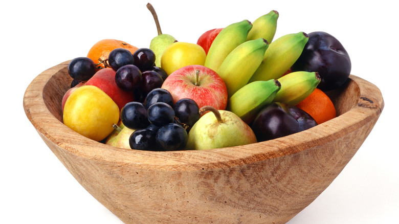 fruit bowl with colorful assortment of fruits