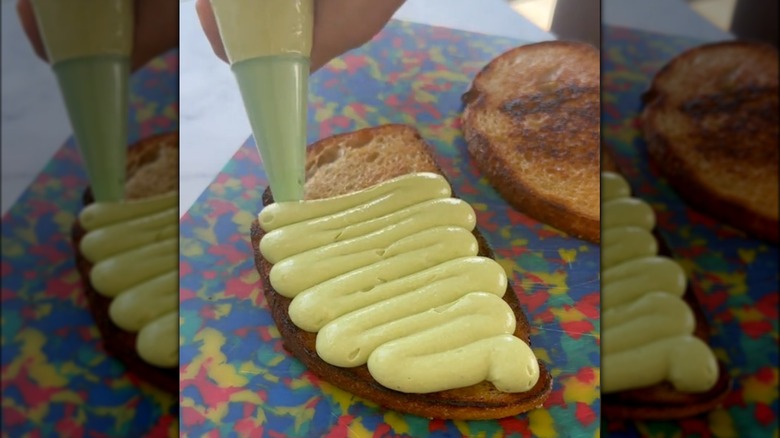 Whipped ricotta avocado toast