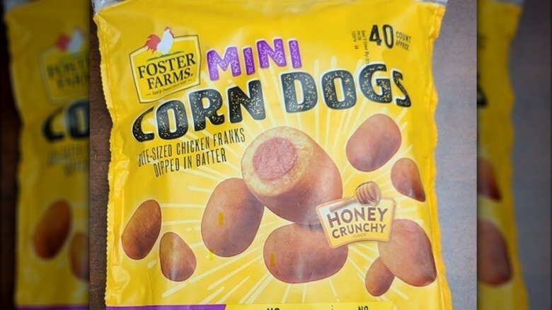 Foster Farms mini corn dogs package