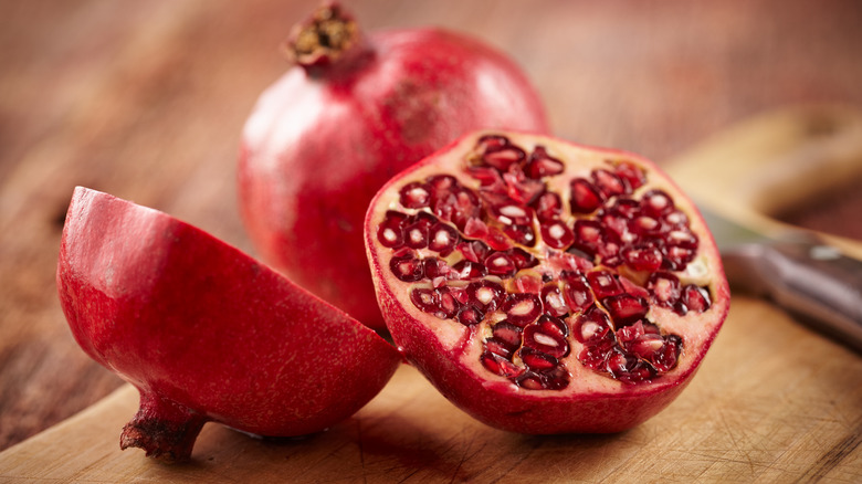 pomegranate fruit and seeds