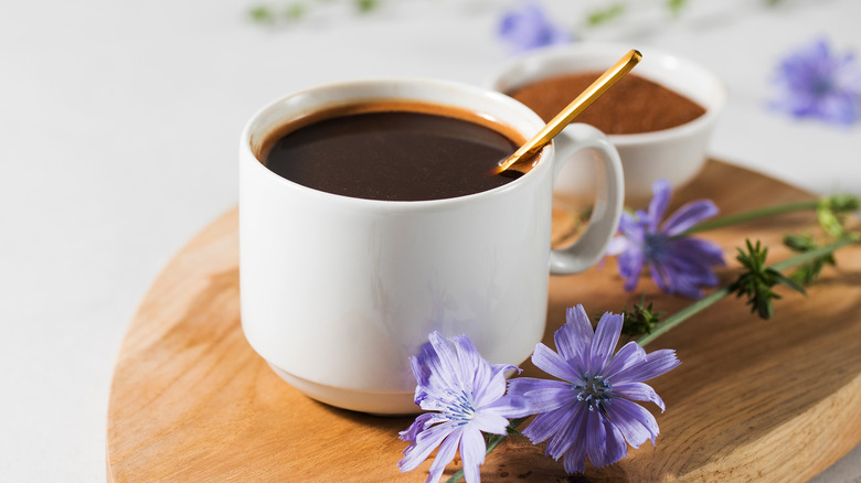 Chicory coffee in cup