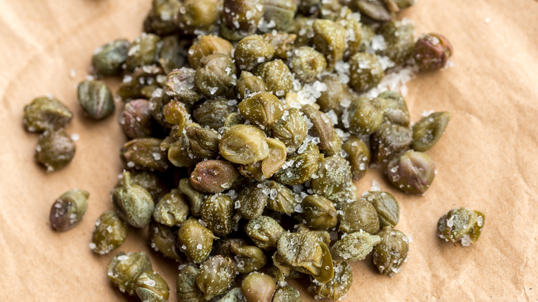 Salted capers from Pantelleria
