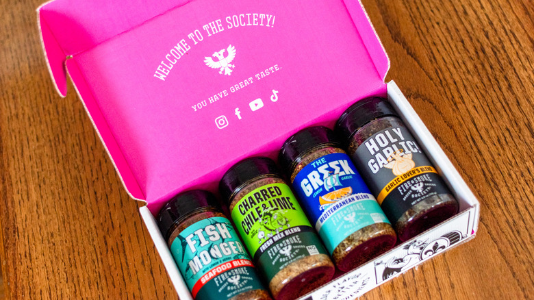 Fire & Smoke Society four-pack spice blend unboxing