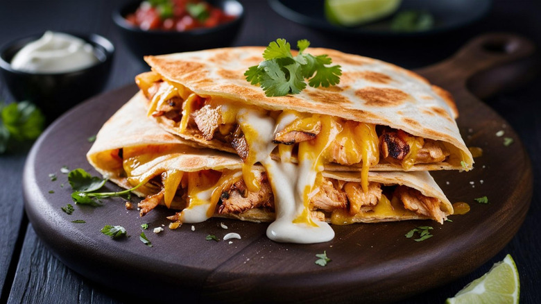 Cheesy quesadillas