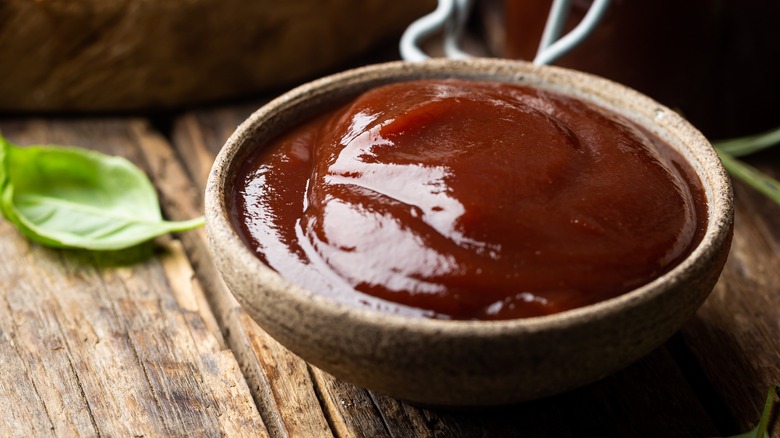 bowl of barbecue sauce