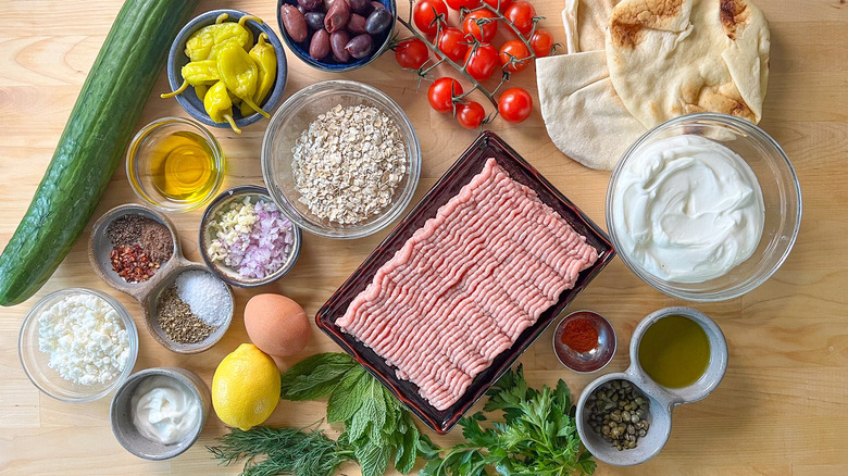 ingredients for gluten-free meatballs