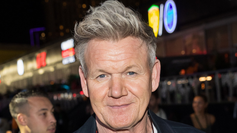 Gordon Ramsay smirking