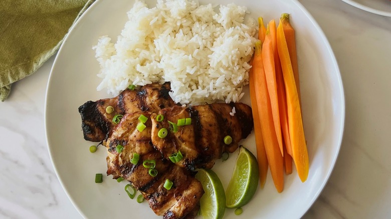 chicken with rice and carrots