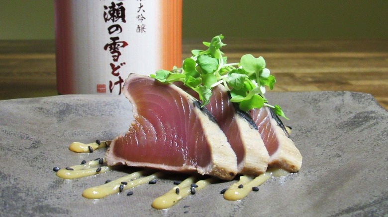 Sustainable Japanese tuna with sake at Sozai