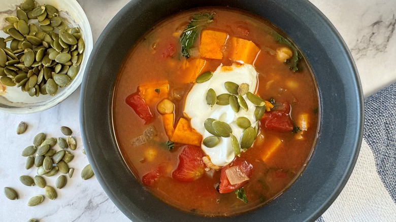 harissa sweet potato chickpea stew