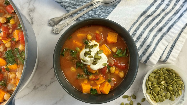 harissa chickpea sweet potato stew