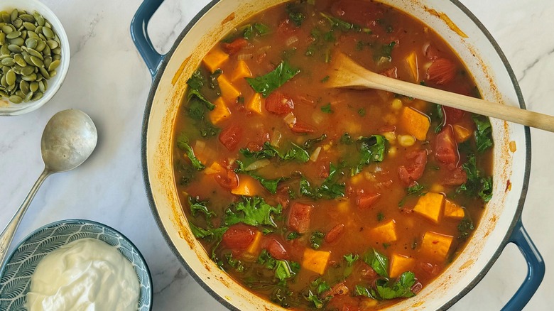 harissa sweet potato chickpea stew