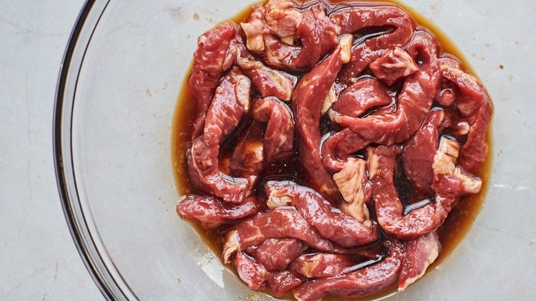 marinating beef soy sauce