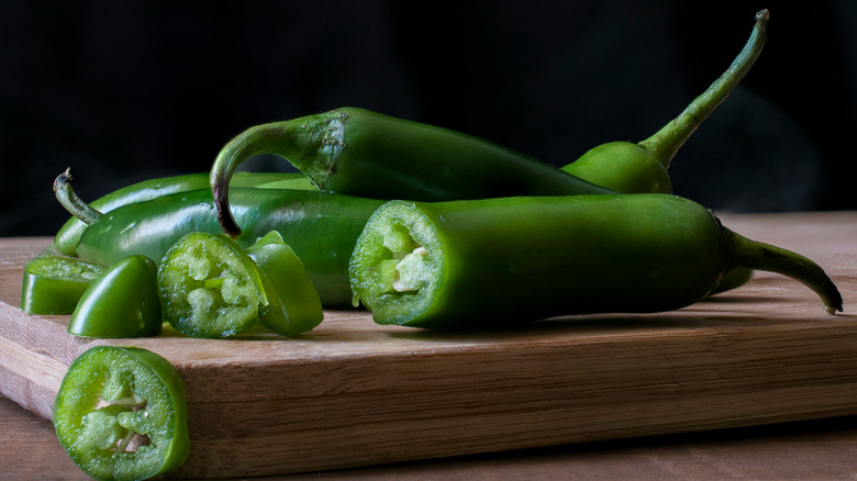 dark green chiles