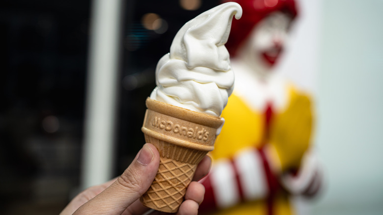 McDonald's soft serve ice cream cone