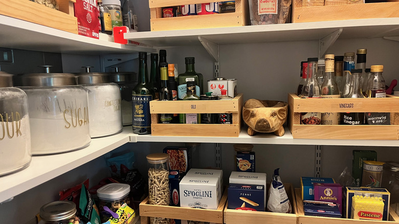 view of a kitchen pantry