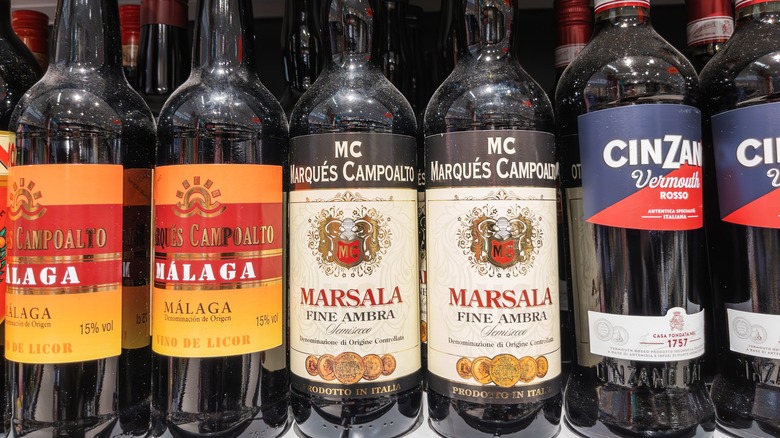 Fortified wines like marsala