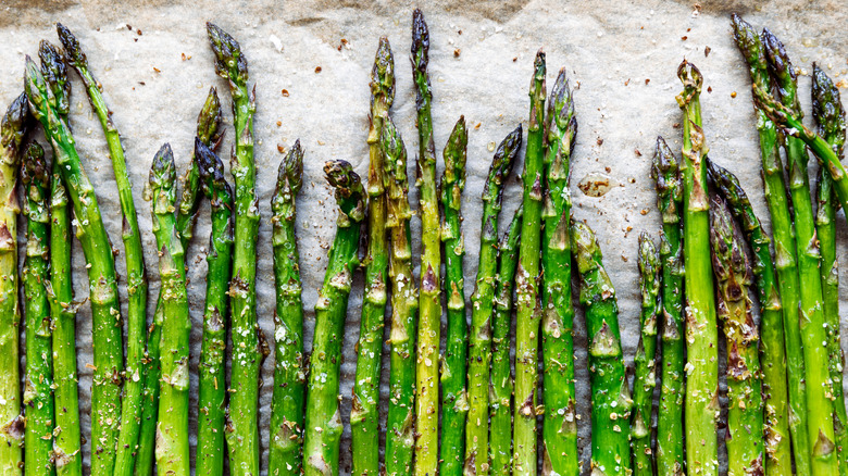 Oven roasted asparagus