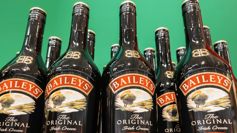 Bottles of Baileys Irish cream