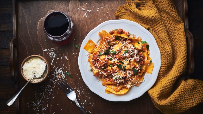 pappardelle pasta with beef ragu