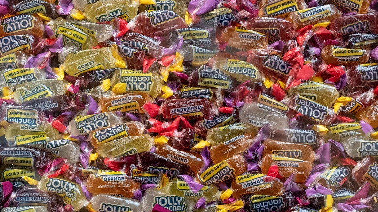 Pile of wrapped jolly ranchers