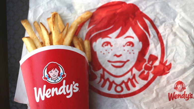 Wendy's fries on napkin