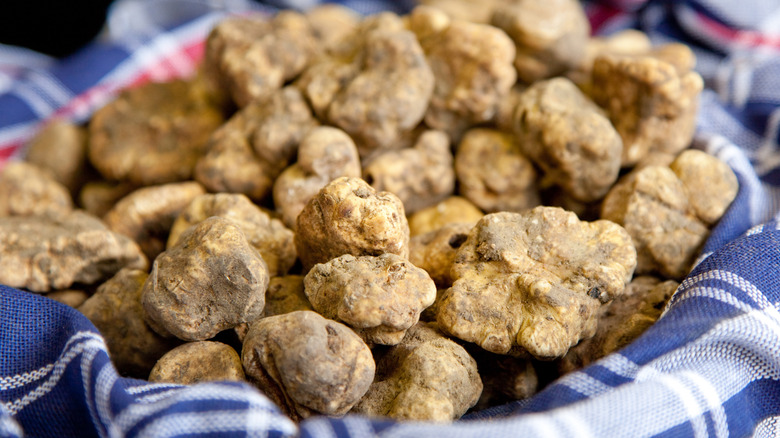 basket of whole truffles