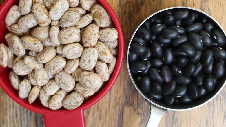 dry beans in bowls