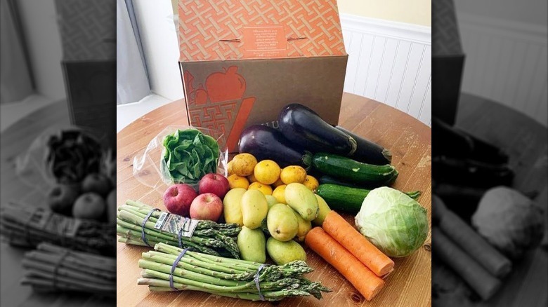 Box of Hungry Harvest product