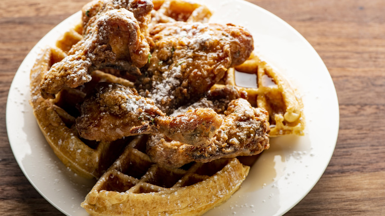 Chicken and waffles