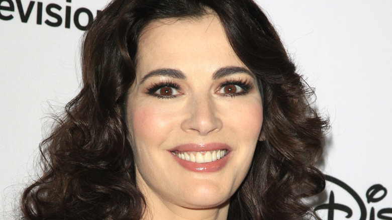 Closeup of Nigella Lawson smiling