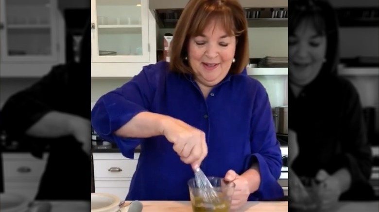 Ina Garten making lemon vinaigrette