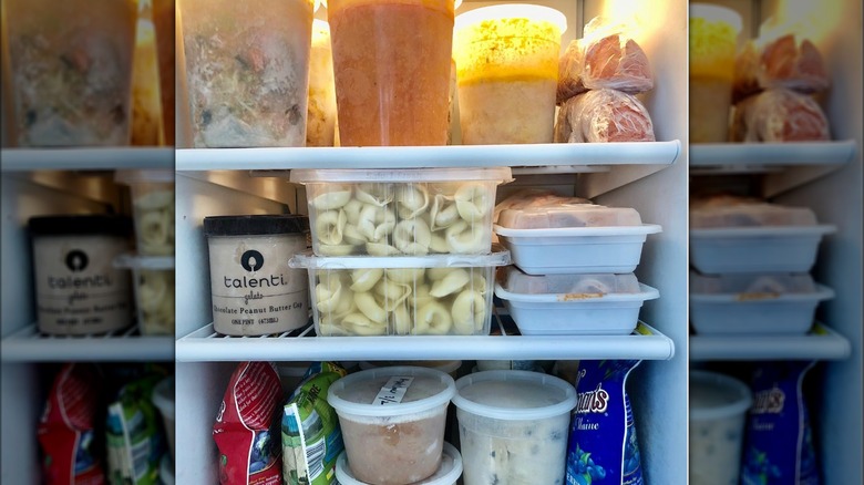 Frozen food in Ina Garten's freezer