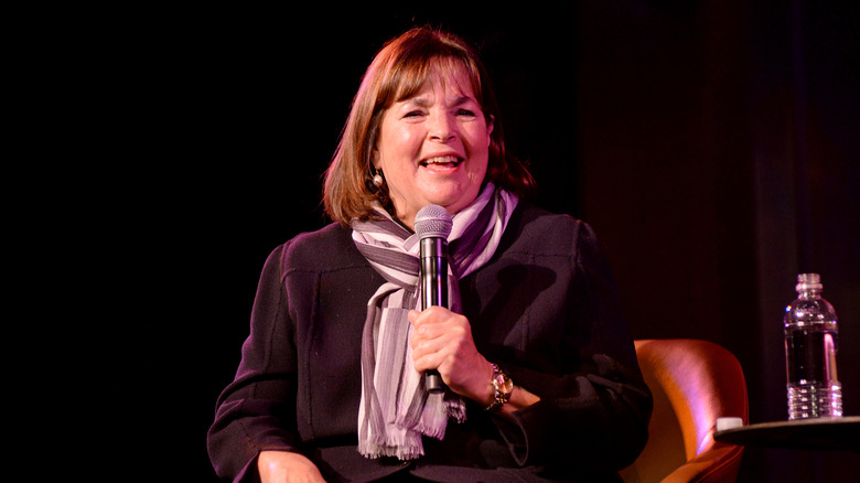 Ina Garten photographed speaking at an event