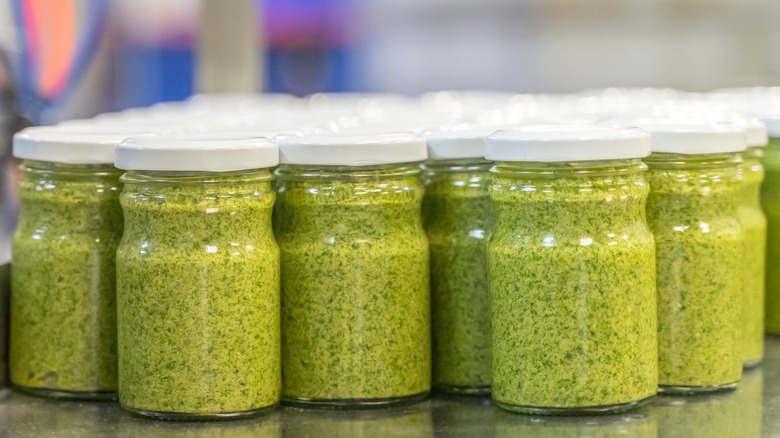 jars of pesto