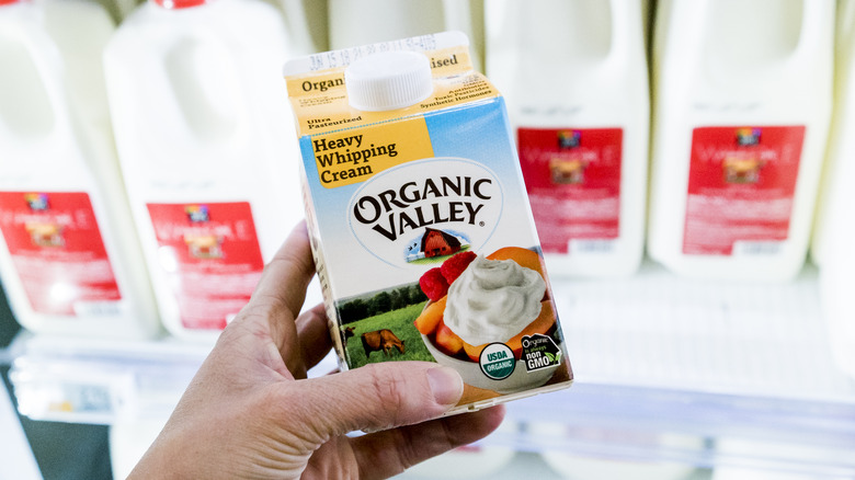 Organic Valley heavy whipping cream