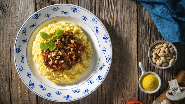 polenta with beans