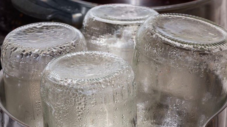 steam cleaned jars