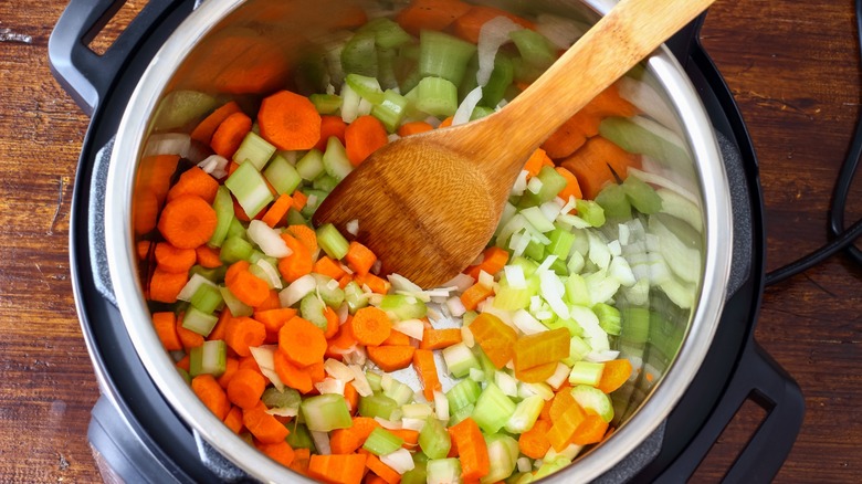 vegetables in an instant pot