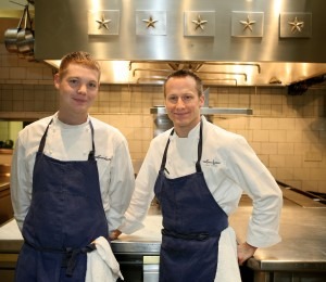 Philip Tessier and Skyler Stover are both chefs at The French Laundry.