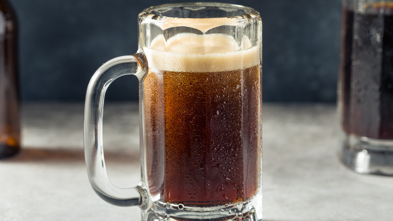 A mug of birch beer