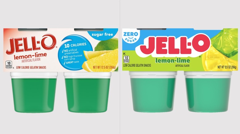 Old vs new Jell-O packaging