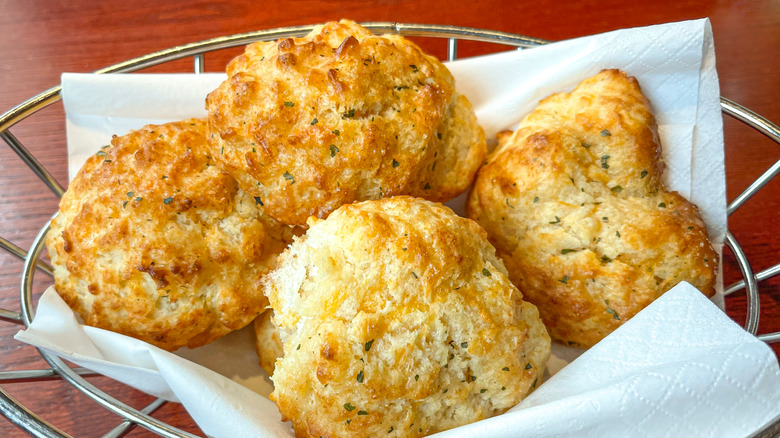 basket of Cheddar Bay Biscuits