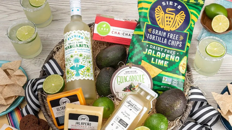 GourmetGiftBaskets.com Chipping' Dippin' and Margarita Sippin' the Day Away gift basket