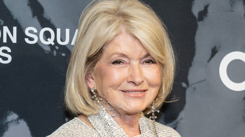 Martha Stewart in glittering sequined outfit