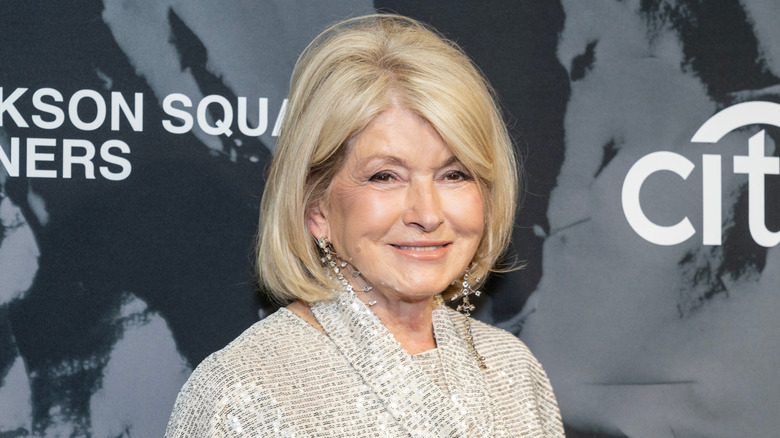 Martha Stewart smiling on red carpet