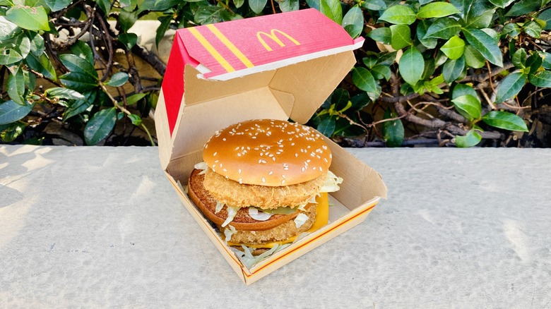 McDonald's Chicken Big Mac, box